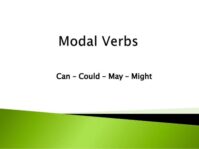 افعال مدال mpdal verbs چیست؟